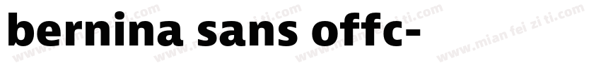 bernina sans offc字体转换